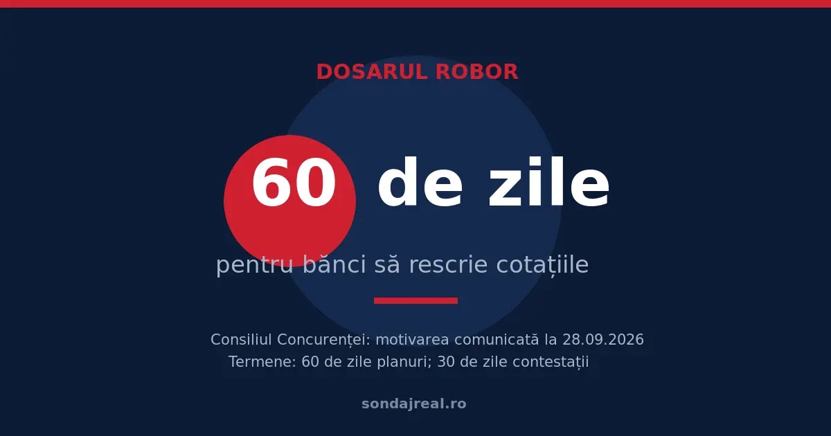 Imagine editorială pentru Ceasul de 60 de zile din dosarul ROBOR: băncile trebuie să rescrie modul în care cotează indicele folosit de creditele vechi